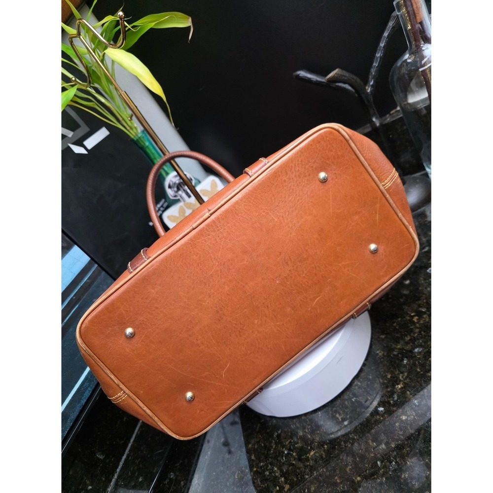 Dooney & Bourke Mitchell Satchel Tan Florentine Leather Doctor Bag Large - Picture 6 of 16